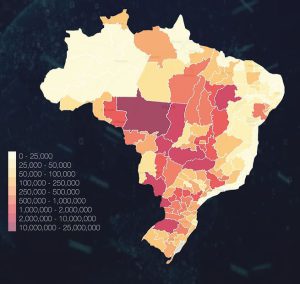 A Produção de milho total no Brasil contabiliza + de 120 milhões de toneladas.
